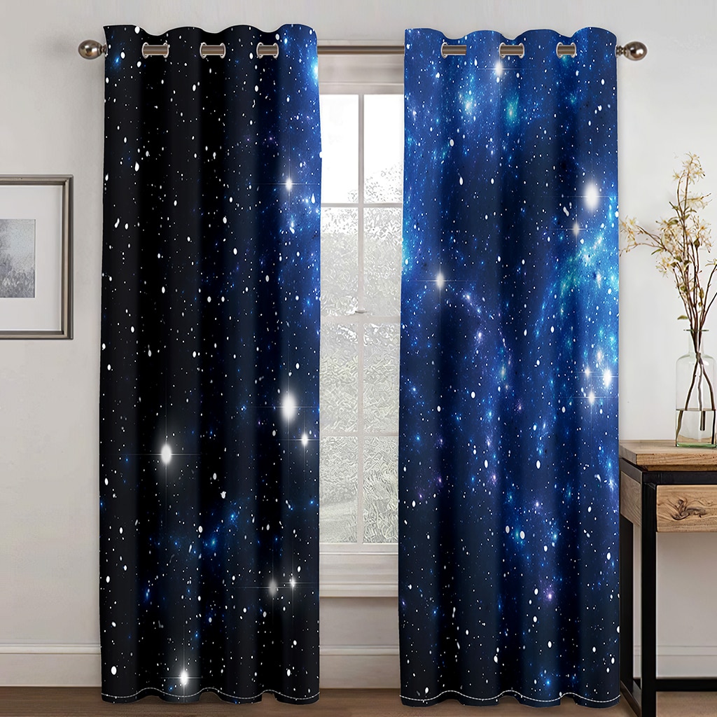 Cosmic Galaxy Printing Star Gordijn Woonkamer Slaapkamer Gordijn Home Decoratie Gordijn Volwassen Kinderen Gordijn