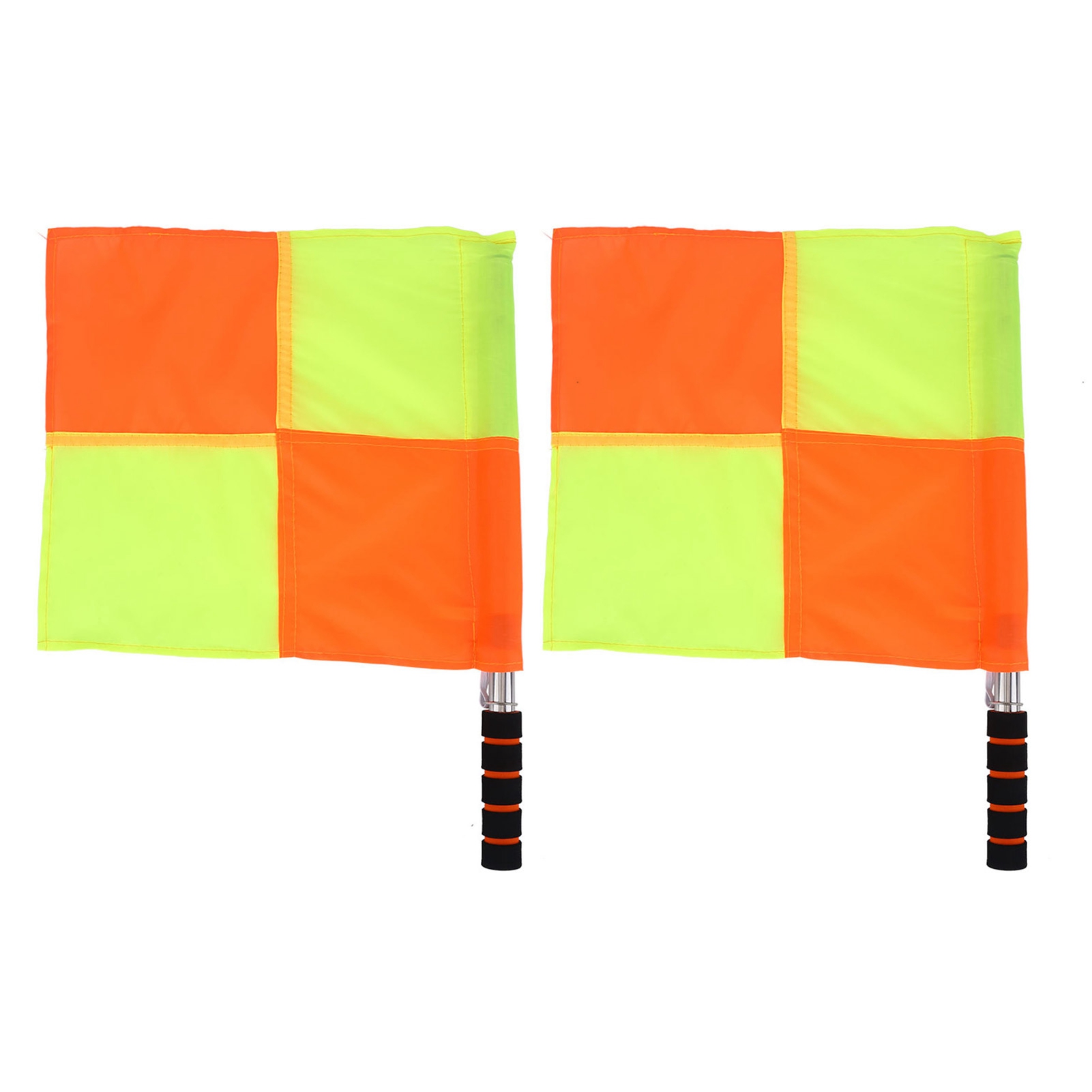 2PCS calcio arbitro bandiera calcio giudice arbitro Linesman bandiera con custodia sport partita calcio calcio Hockey strumento di allenamento