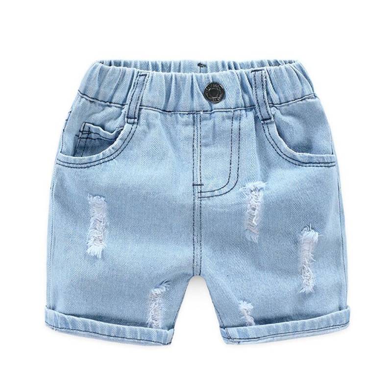 Zomer Baby Jongens Denim Shorts Mode Gat Kinderen Jeans Zuid-korea Stijl Jongen Casual Cowboy Shorts Kind 2 3 4 5 6 7 8 Jaar