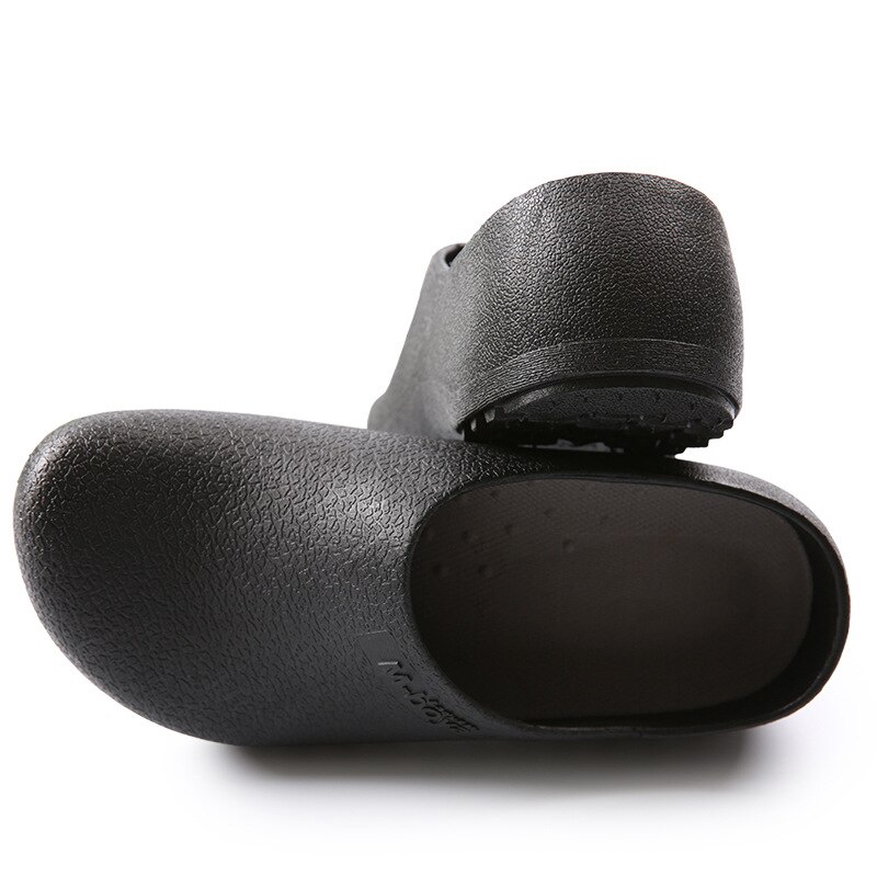 Zuecos antideslizantes de cocina para Hotel, zapatos de trabajo planos informales, resistentes, transpirables, talla grande