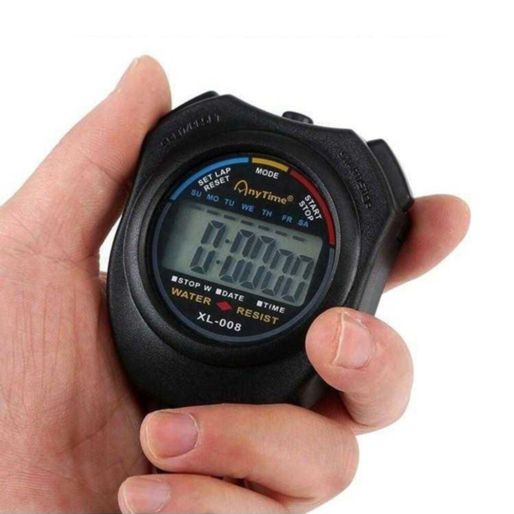 Sports Training Electronic Watch Handheld LCD Chronograph Handheld Digital Stopwatch Timer Chronograph