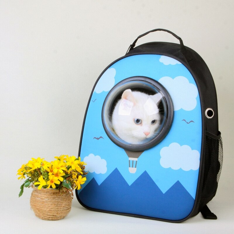 Sac à dos bleu fusée chats transport | Jouet chiots chiens animaux, luxe espace décontracté animaux, petits voyages en plein air pour Chihuahua caniche