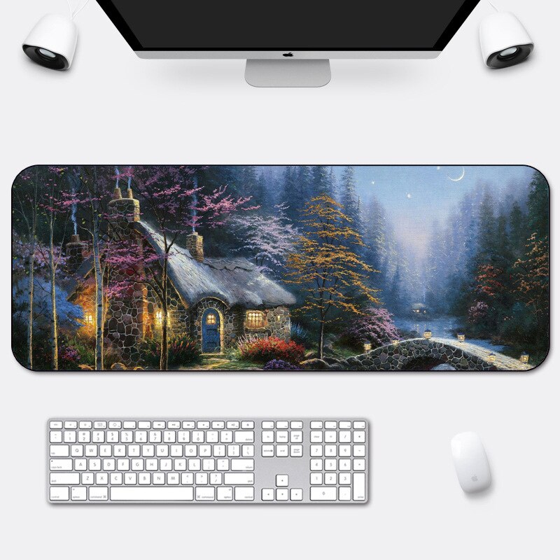 800x300x2mm Gaming Mouse Pad Large Mouse Mat Laptop Space Writing Desk Mats Computer Gamer Keyboard Deskpad Mousepad: 9-800x300x2mm