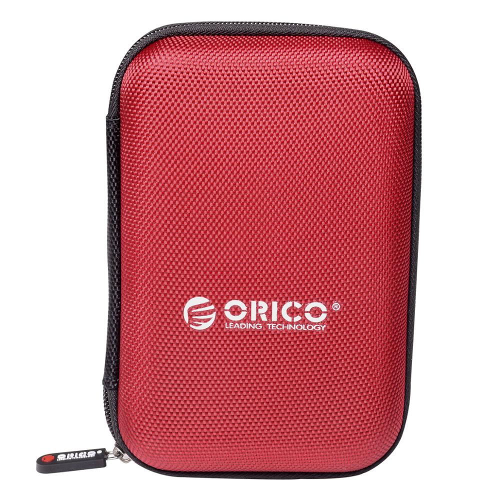 ORICO custodia protettiva per HDD da 2.5 pollici custodia protettiva per disco rigido esterno portatile doppio strato Buffer dba: Rosso