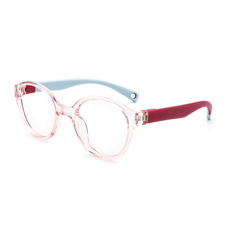 O-Q CLUB Kids Glasses TR90 Silicone Eyeglasses Flexible Children’s Round Eyewear Myopia Optical Eyeglasses Frames 2509: 2509-C1