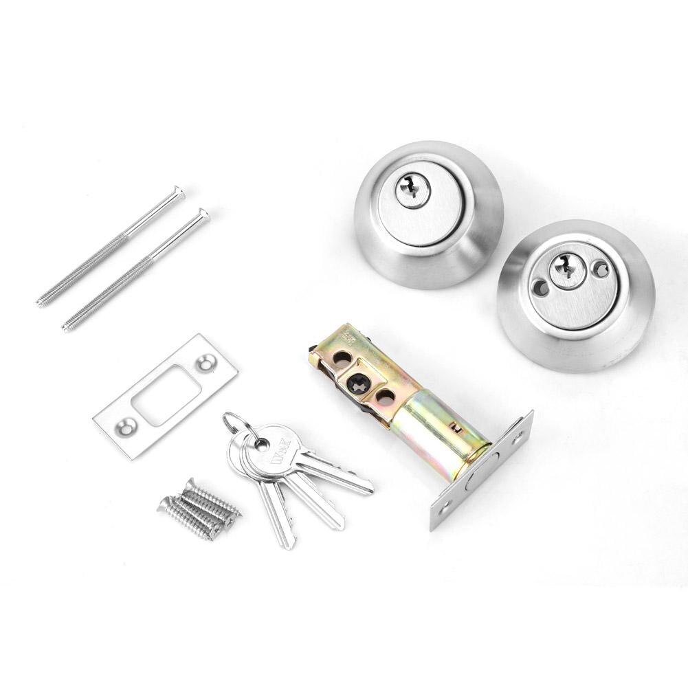 Double Cylinder Deadbolt Lock Stainless Steel Door Lock Keyed on Both Sides doorlock for Wood Door Hardware Accessories