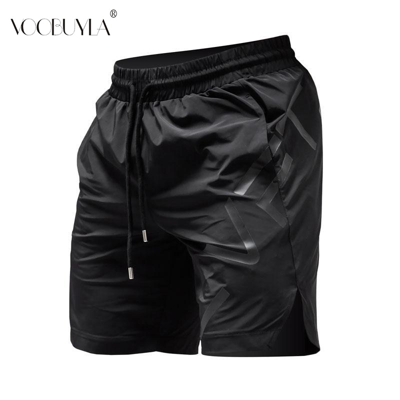 Voobuyla Running Shorts Mannen Training Marathon Sneldrogende Fitness Gym Printing Sport Shorts Met Pocket Plus Running Shorts Jogger