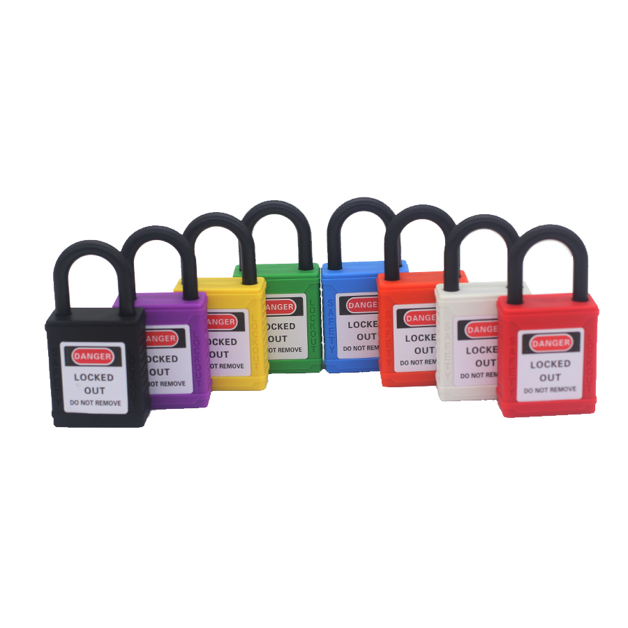 Loto lockout industriële beveiliging hangslot 25mm nylon beugel geschikt voor toepassingen industrialesy electricas lockout tagout