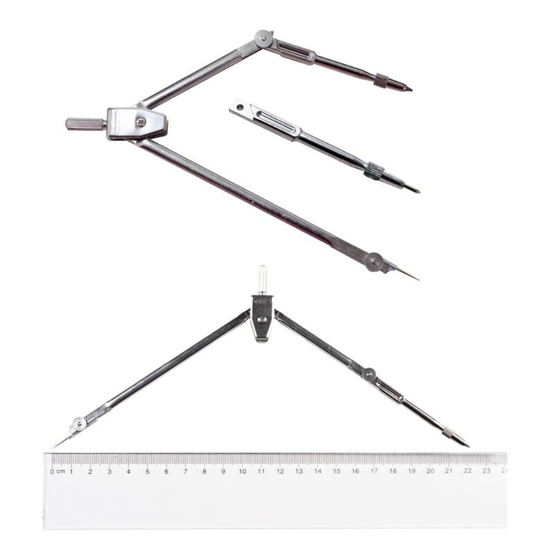 16pcs/set Drafting Compass Set Drawing Templates Pencil Student School Supplies