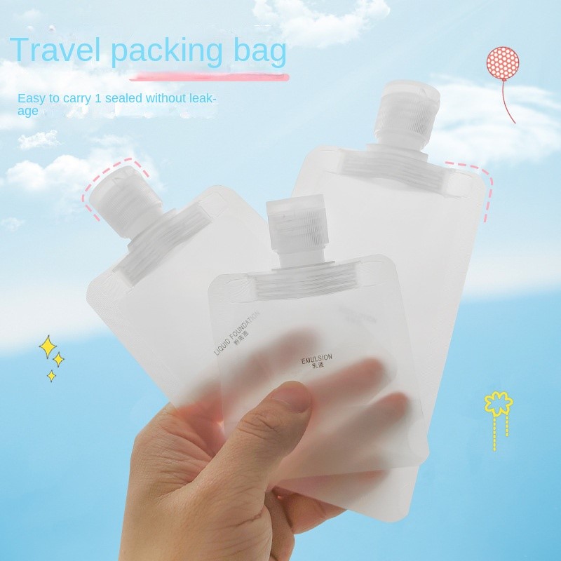 Travel Refill Bag for Cosmetics, Lotion, Shower Gel, ShampooTrip Portable Small Facial Cleanser, Disposable Refill Bottle #3072
