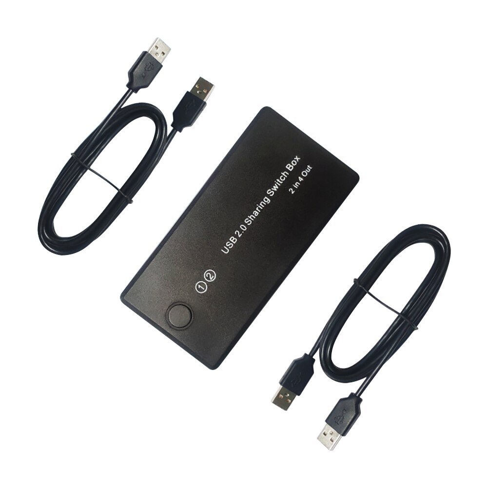 Festplatte Für Scanner Mit 2 USB Kabel 2 In 4 Out Tastatur Maus Taste USB 2,0 Stecker Und spielen Praktische Drucker Schalter
