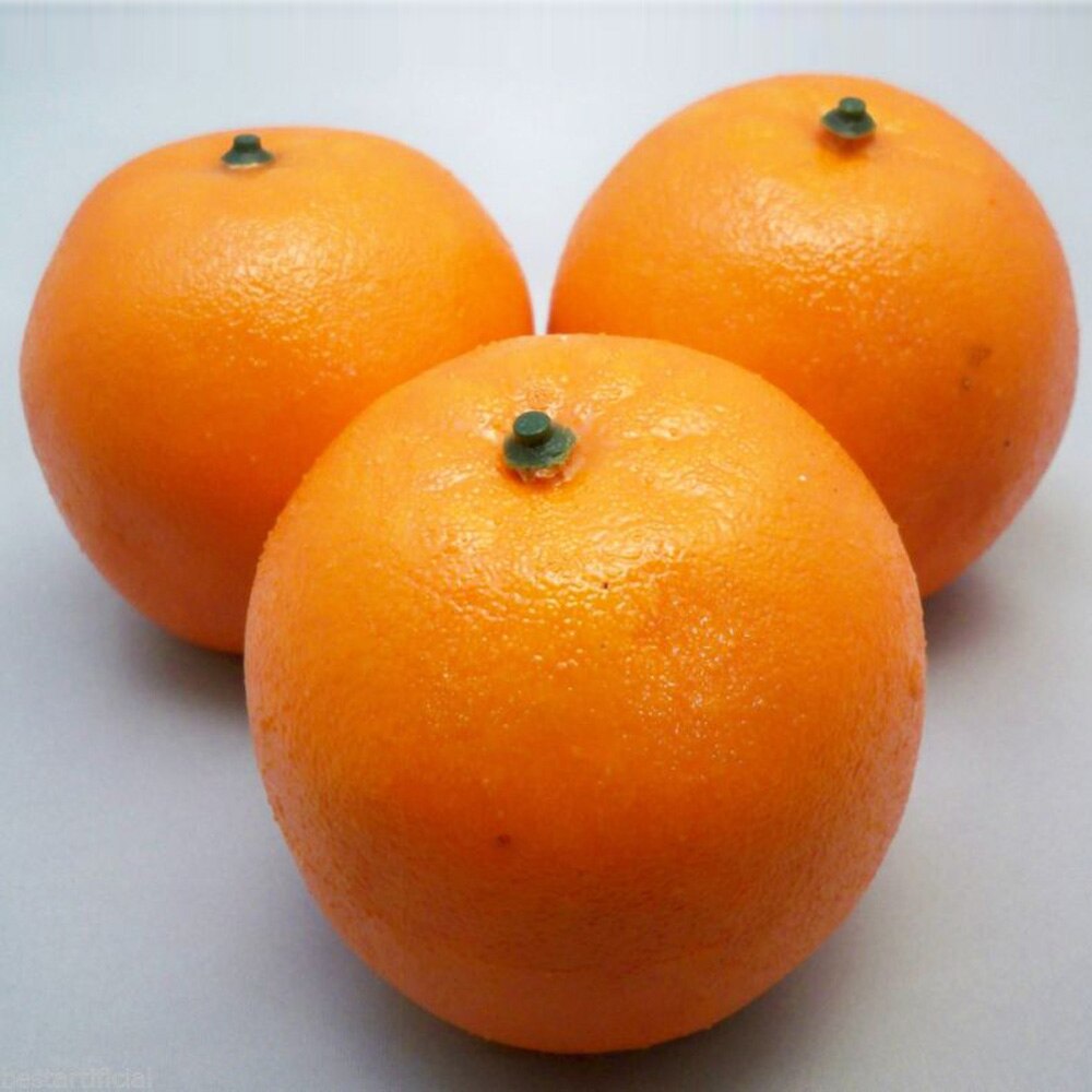 Fruit Artificial oranges Model Realistic Lifelike Display Food Ornament