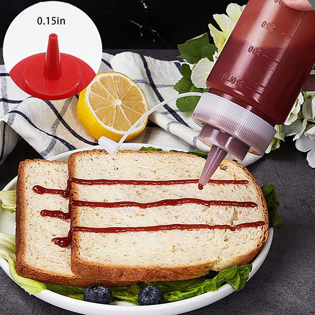 8PCS Squeeze Bottles Multipurpose Squirt Bottles Condiment Squeeze Bottle Ketchup Mustard Sauces Olive Oil Bottle