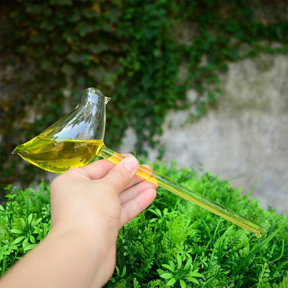 Glass Plant Flowers Water Feeder Automatic Plant Self Watering Water Feeder Plant Flowers Water Can Garden Supplies