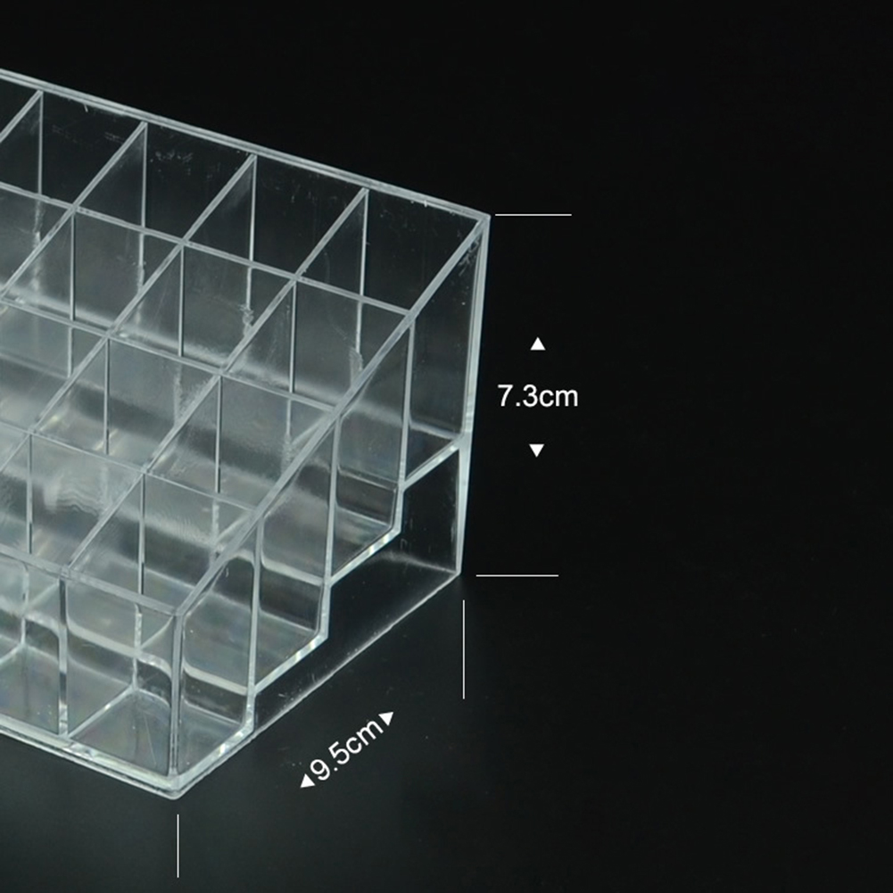 24 Grid Acryl Make Organizer Opbergdoos Cosmetische Box Lipstick Sieraden Box Case Holder Display Stand Make Up Organizer