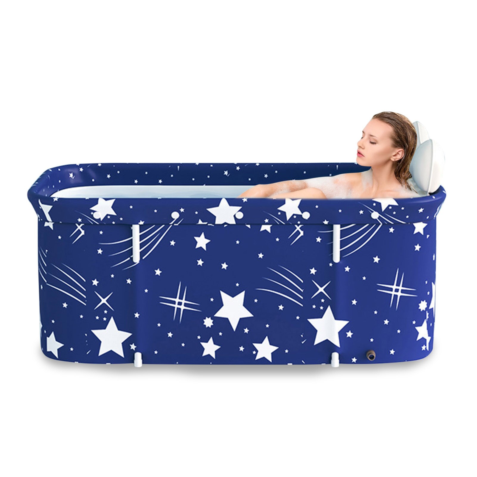 Portable Folding Bathtub Set Folding Soaking Bathing Tub Adult Bathtub Bath Barrel Beauty Spa Household Large Tub Full Size