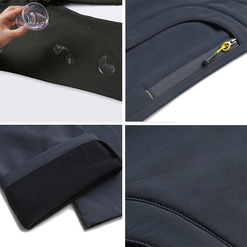 Cavalrywolf feminino outono inverno lã interior caminhadas calças de esportes ao ar livre à prova dwaterproof água acampamento esqui feminino