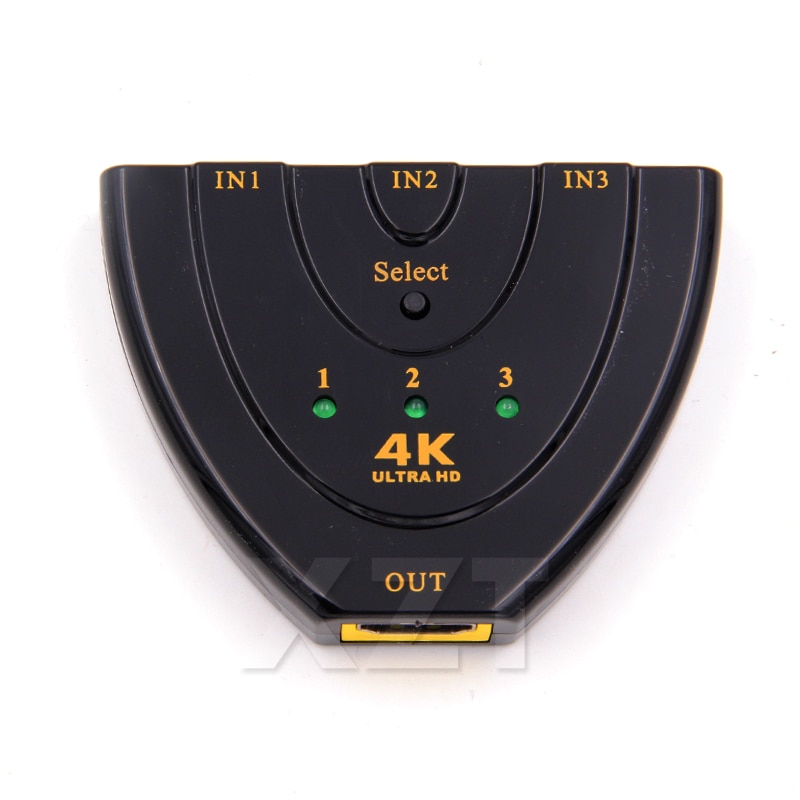 AUTO HDMI-compatible Switch Switcher 4K*2K 3D Mini HDMI-compatible Splitter 3 in 1 out Port Hub for DVD HDTV Xbox PS3 PS4 1080P