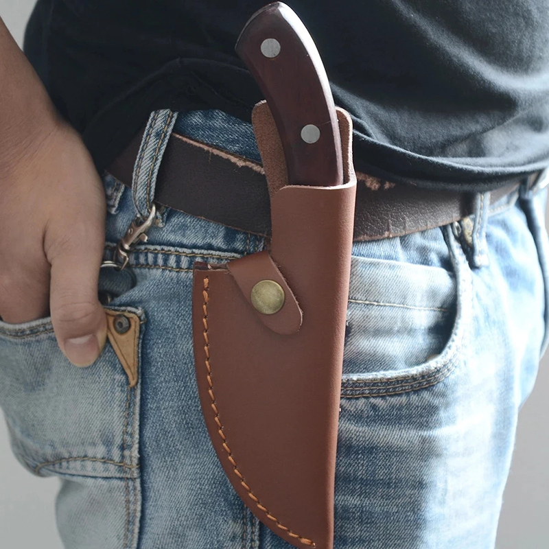 1PC Knife Sheath Cover Case Leather Scabbard Chef Knives Sheath Edge Guard Protective Covers Butcher