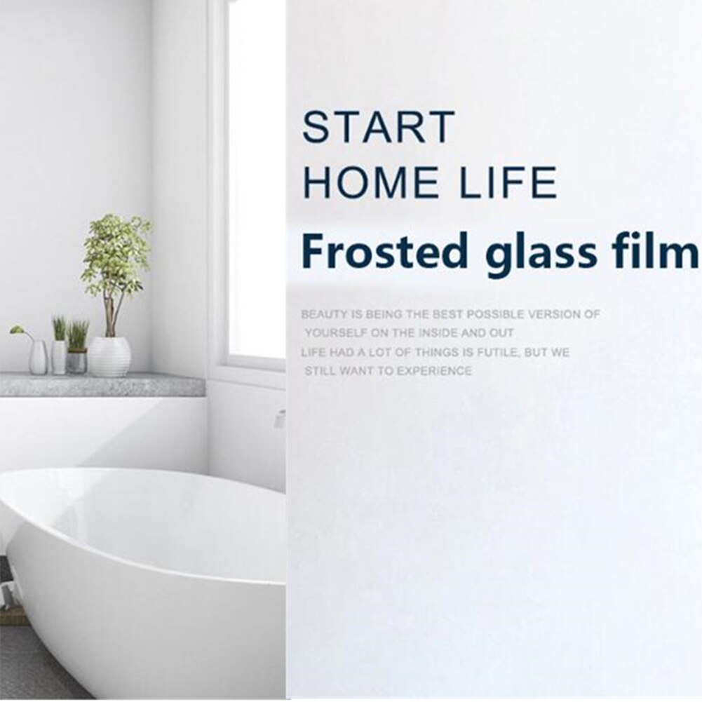 UV Window Sticker Life Supplies 1PC Static Cling For Privacy Protection Matte Window Film Reusable Privacy Frosted Film