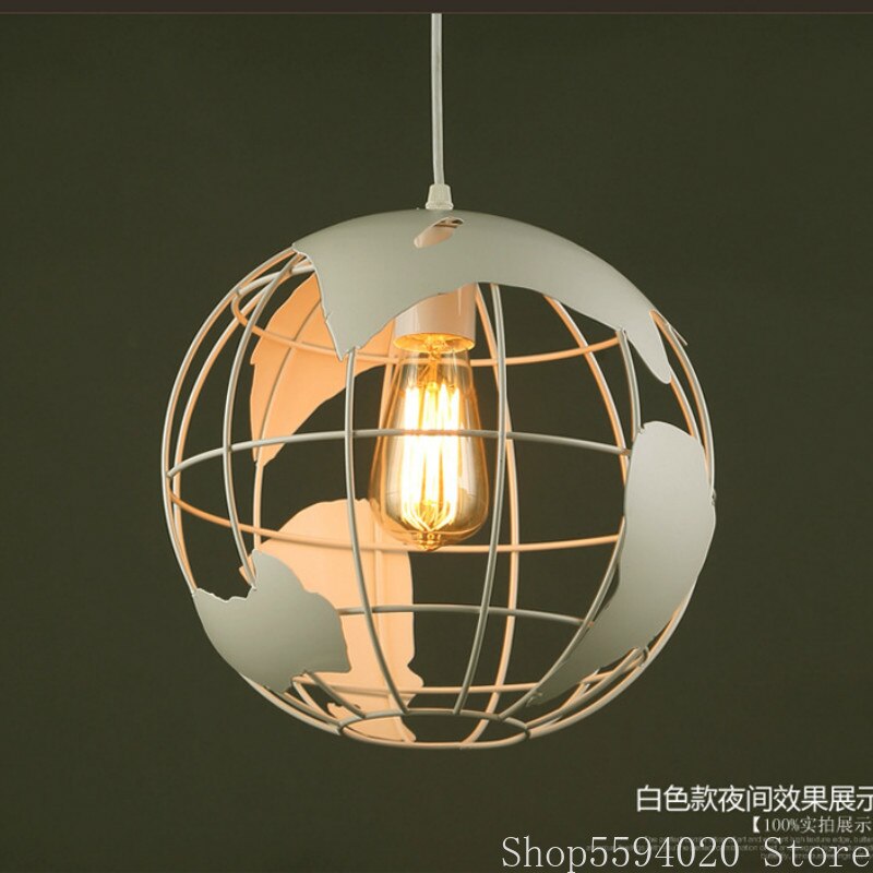 Kunst kaffebar industriel retro vedhæng lampe globus led vedhæng lys restaurant cafe hængende soveværelse indendørs belysning