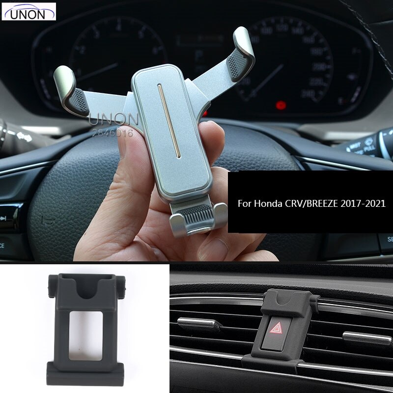 For Honda Accord Civic Crv Breeze Avancier Odyssey Fit Mobile Phone Vehicle Mounts: CRV silver 2pcs