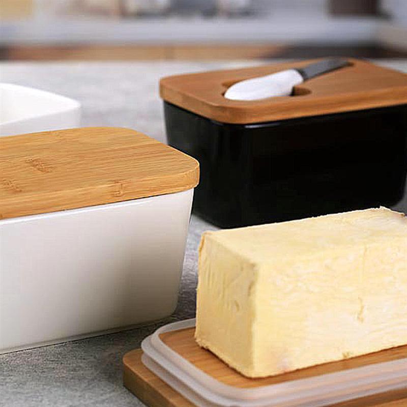 Ceramics Butter Box Stylish Pretty Relief Butter Plate Butter Container for Restaurant Kitchen