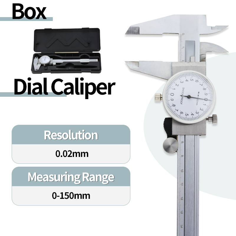 Fraction Digital Caliper Digital Micrometer Ruler Stainless Steel Gauge Vernier Calipers Instrument Measuring Tools Calibrator: Box Dial Caliper