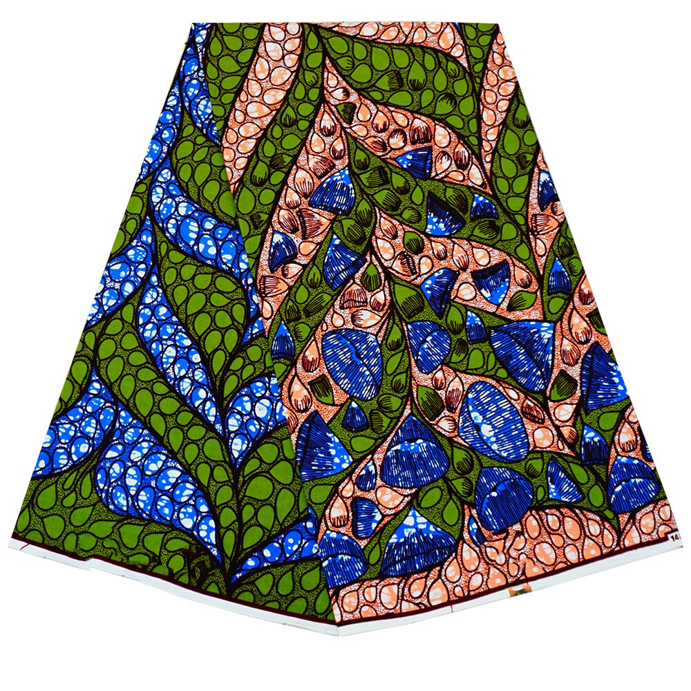 African Prints Fabric Soft Veritable Real Wax Nigerian Style 6 Yards 100% Cotton Ankara Wax for African dress