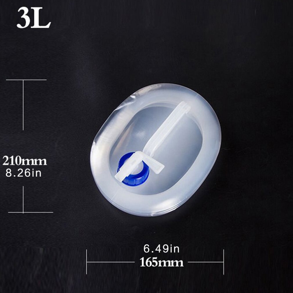 Outdoor Folding Bucket with Faucet PE Food Grade Water Storage Portable Water Bag for Camping Hiking