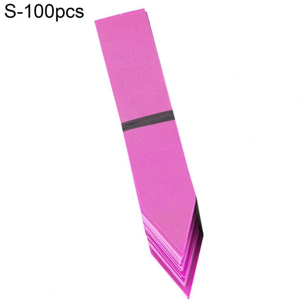 40%HOT100 Pieces Of Garden Potted Plant Classification Labels Waterproof Multi-Purpose PVC Flowerpot Plant Labels For Gardening: M / Pink