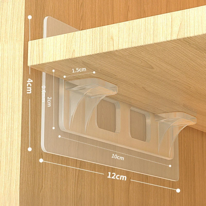2/4pcs Adhesive Shelf Support Pegs L-type Bracket Wall Support Wall-mounted Rack Kitchen Bedroom Closet Cabinet Shelf Holder