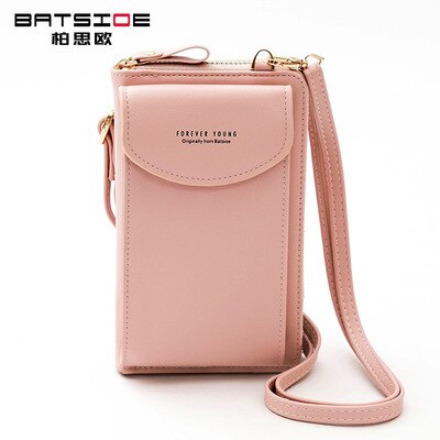 Foreveryoung Summer Large-capacity Large Mobile Phone Bag Small Fresh Messenger Multifunctional Ladies Wallet Single Shoulder: Pink