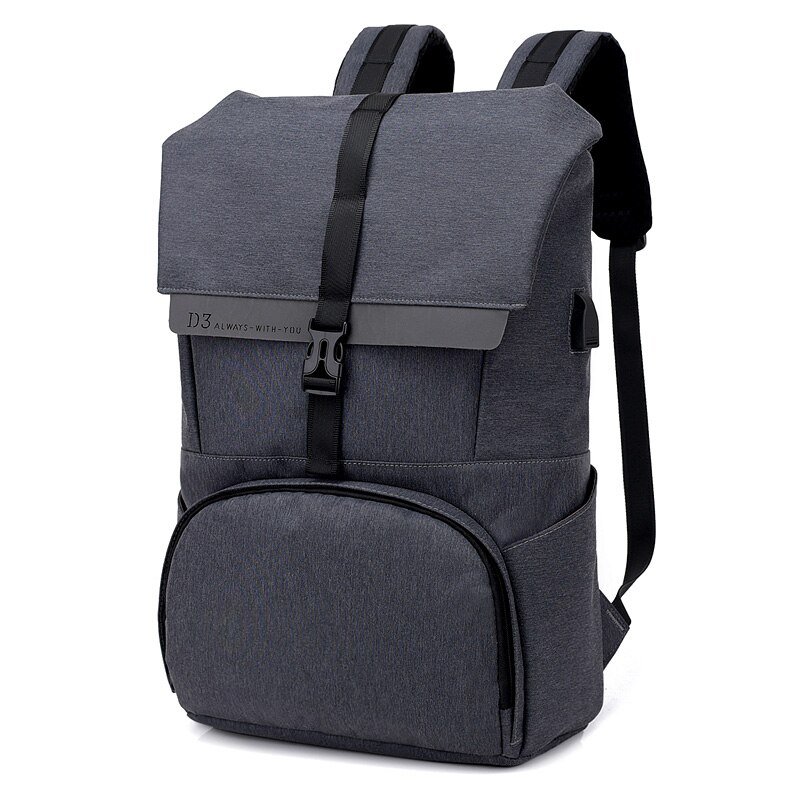 Mochila antirrobo de negocios para estudiantes universitarios, bolso escolar Simple con carga USB para ordenador, mochila de viaje, novedad de