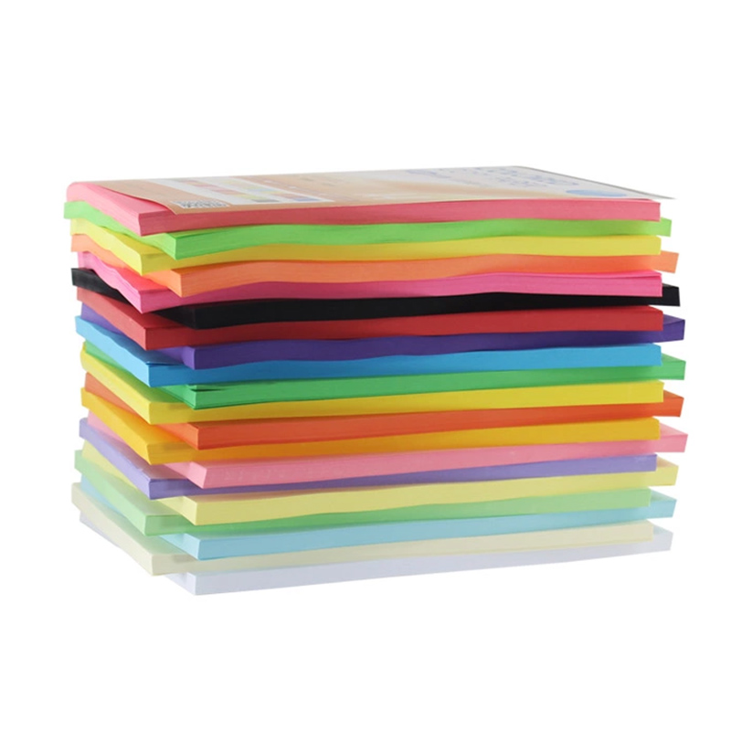 Copy printing color paper A4 100 sheets 80G Multicolors Handmade DIY paper Office School Supplies