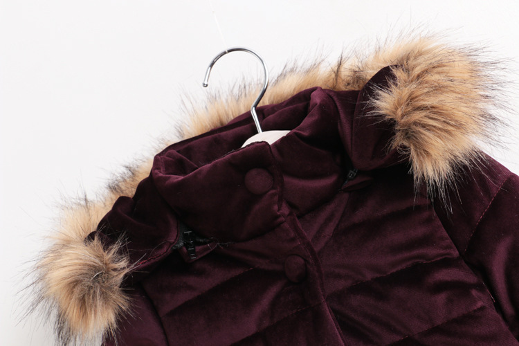 Dziewczyny płaszcz zimowy łuk dzieci ciepłe kurtki zimowe dzieci dziewczyny parki płaszcze dziewczynka boże narodzenie odzież wierzchnia dla 2 4 7Yrs ubrania