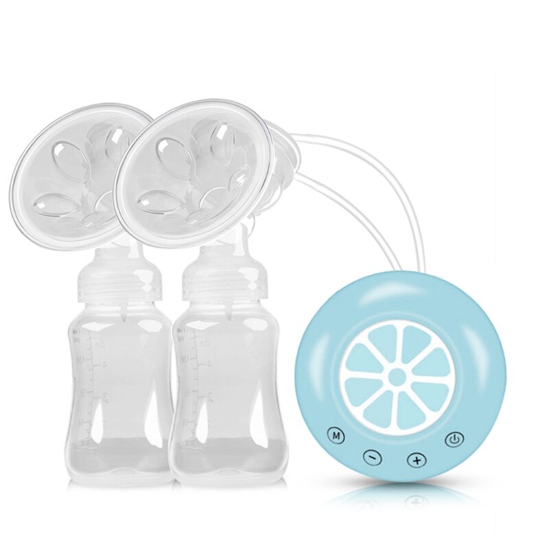 Elektrische krachtige dubbele borstkolf melk extractor baby borstvoeding accessoire  r2jf: Blauw