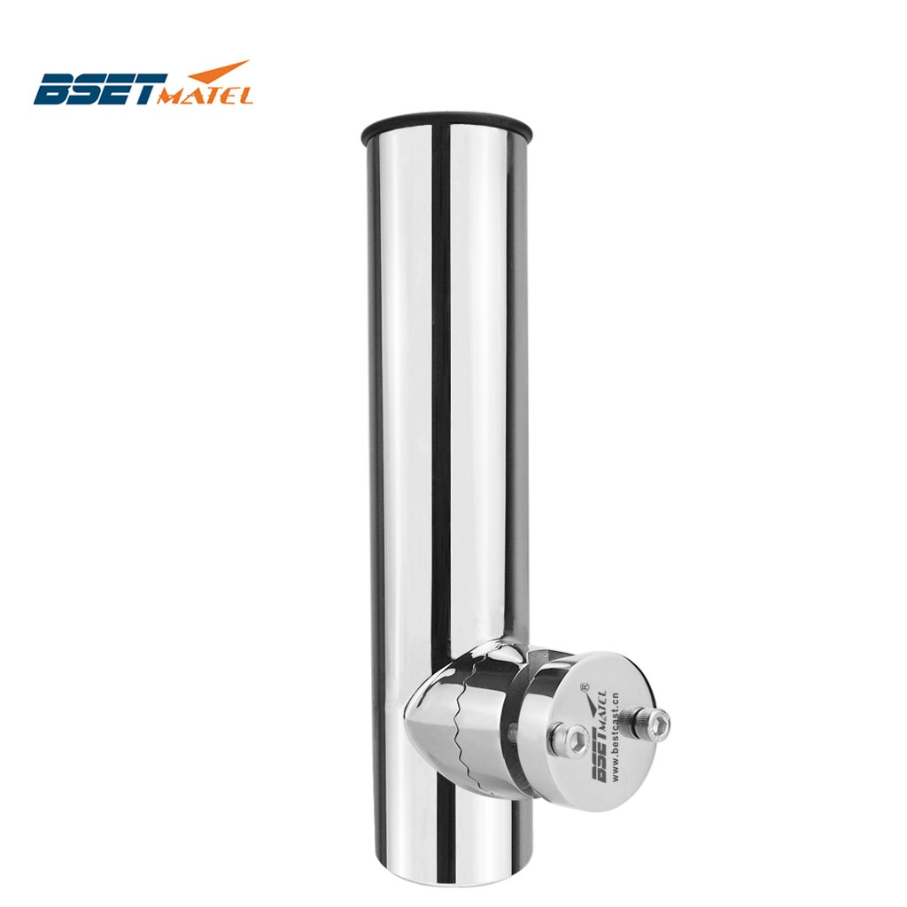 Rail Mount stainless steel316 fishing rod rack holder pole bracket support with clamp on rail 19 to 32mm boat marine hardware