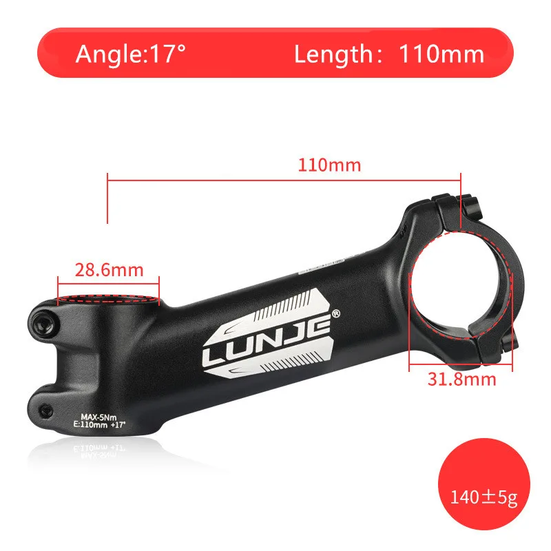 Ultralight Bike Stem 17 Degree Aluminium Alloy MTB Road Bicycle Stem 31.8mm 60/70/80/90/100/110 Mountain MTB Bicycle Power Parts: Dark Khaki