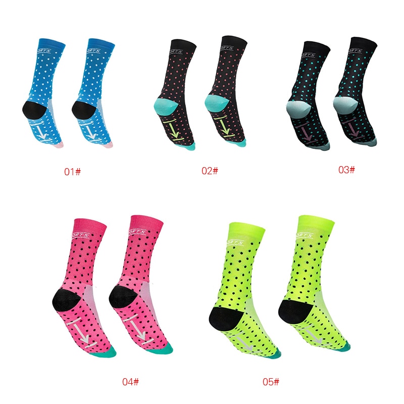 Calcetines deportivos para ciclismo , de , transpirables, para andar en baloncesto, correr, Media bicicleta, 1 par