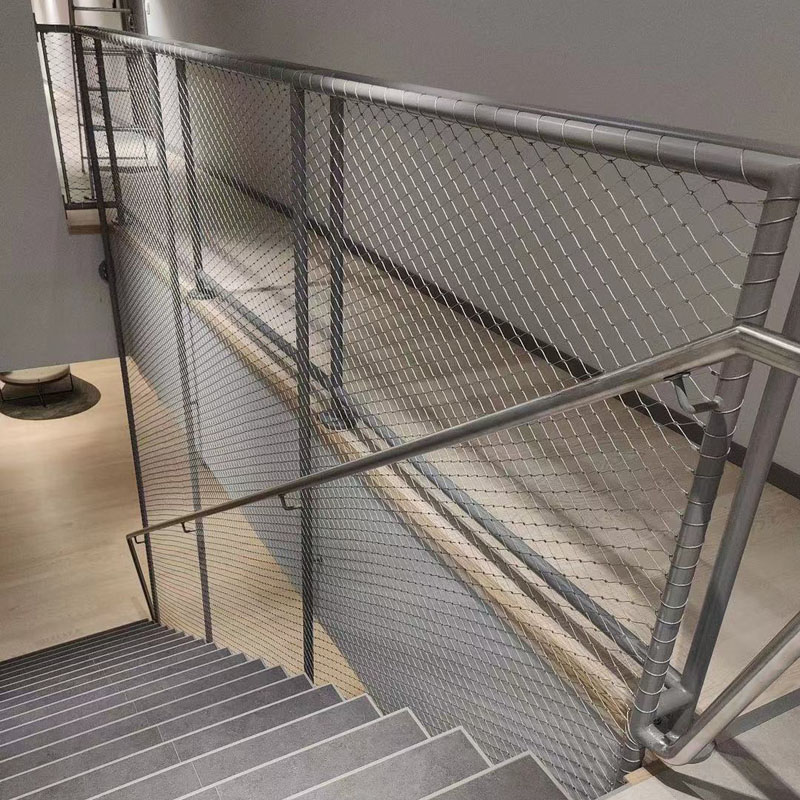X Tend Balcony Safety Net - SS304/SS316 Stainless Steel Rope Mesh 1.5mm Wire Durable Anti-Fall Protection for Homes
