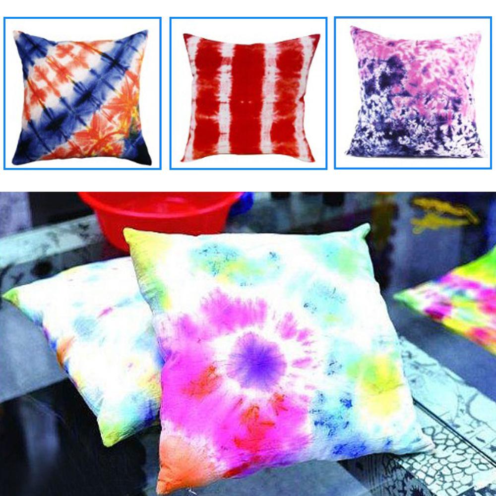Diy um passo tie dye conjunto 12 cores festa artesanato fácil brilhante tela pintura para crianças/estudantes/crianças ferramentas de pintura cozinha