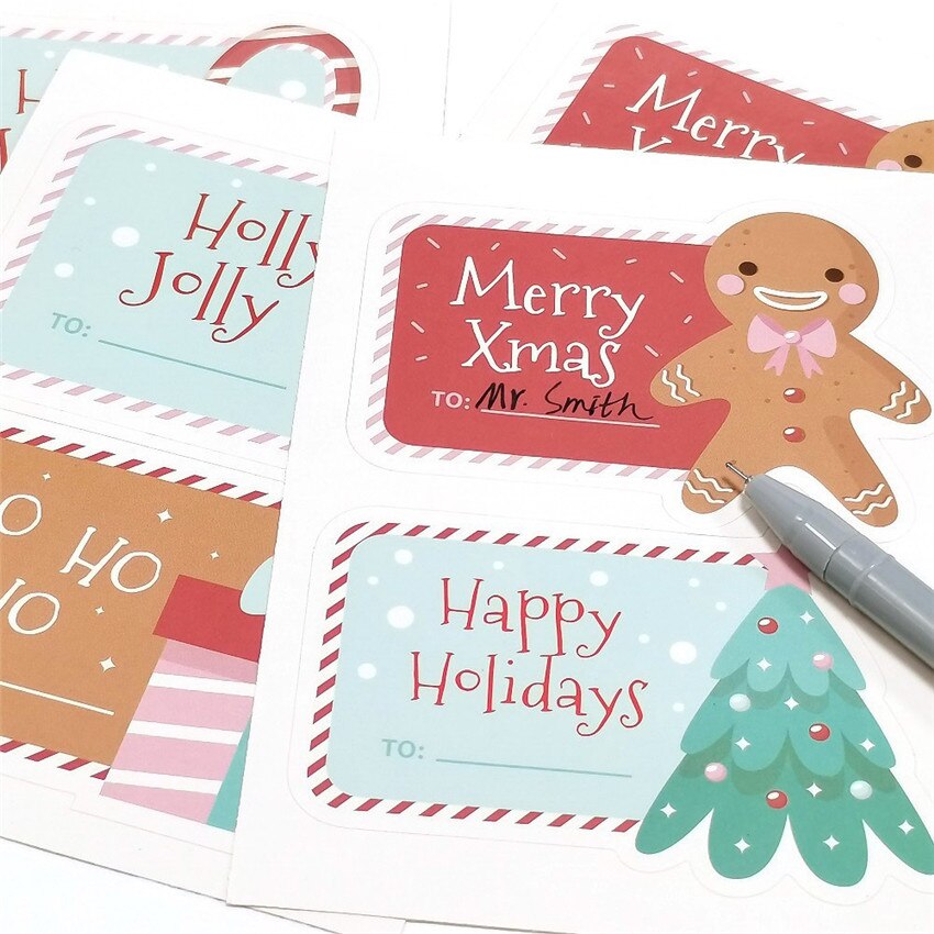 20/40 st god jul klistermärken sigill etiketter söta namnskyltar för julkort förpackning kuvertlåda jul dekorativ klistermärke