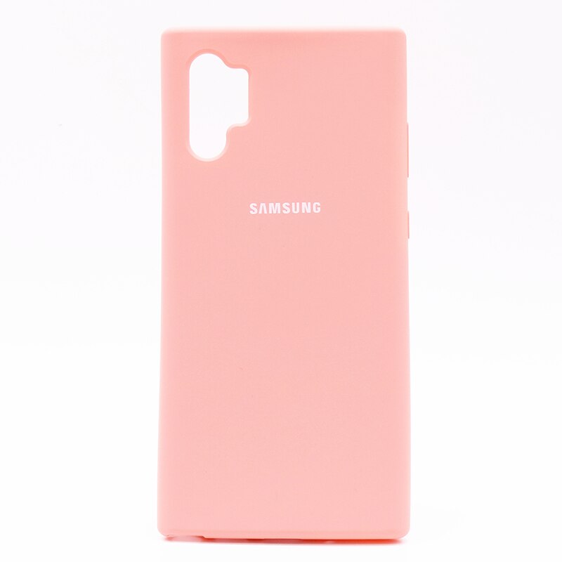 Samsung-funda Original con acabado de silicona, carcasa protectora trasera para Galaxy Note 10 Plus, Note 10 Pro: Galaxy Note 10 Plus / pink