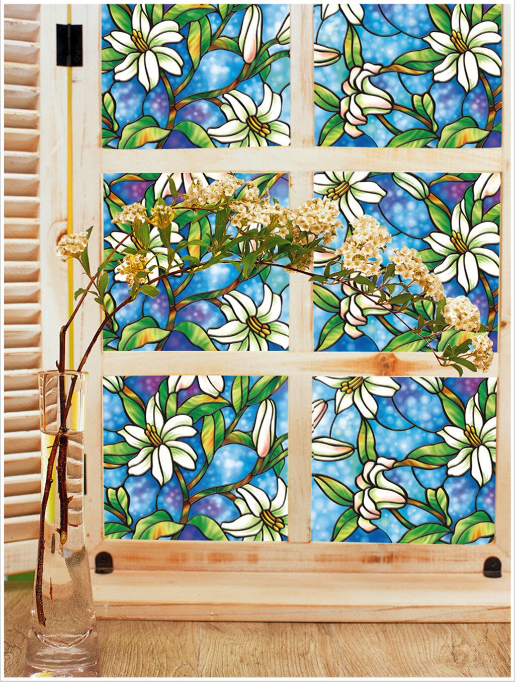 PVC Static Window Film No glue removable Stained Glass Decal Decoration Home Furniture Stickers Window Stickers Nordic Style: Default Title