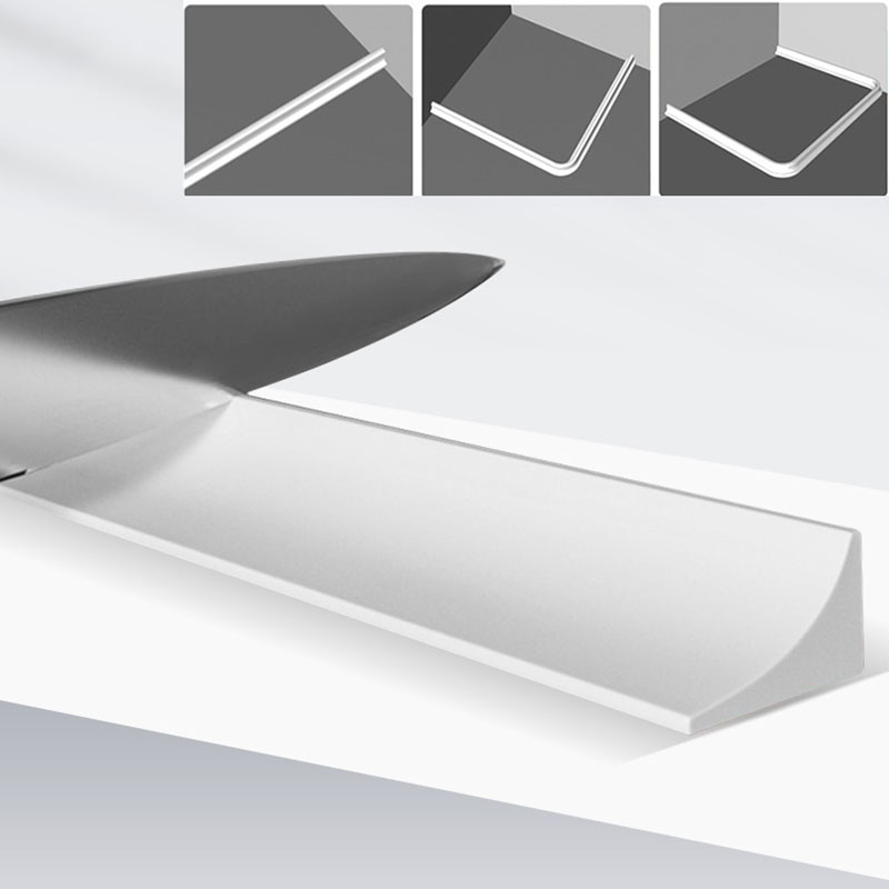 Rubber Silicone Shower Barrier Water Stopper Bathroom Waterproof Strip Water Retaining Strip Bendable Door Bottom Sealing Strip