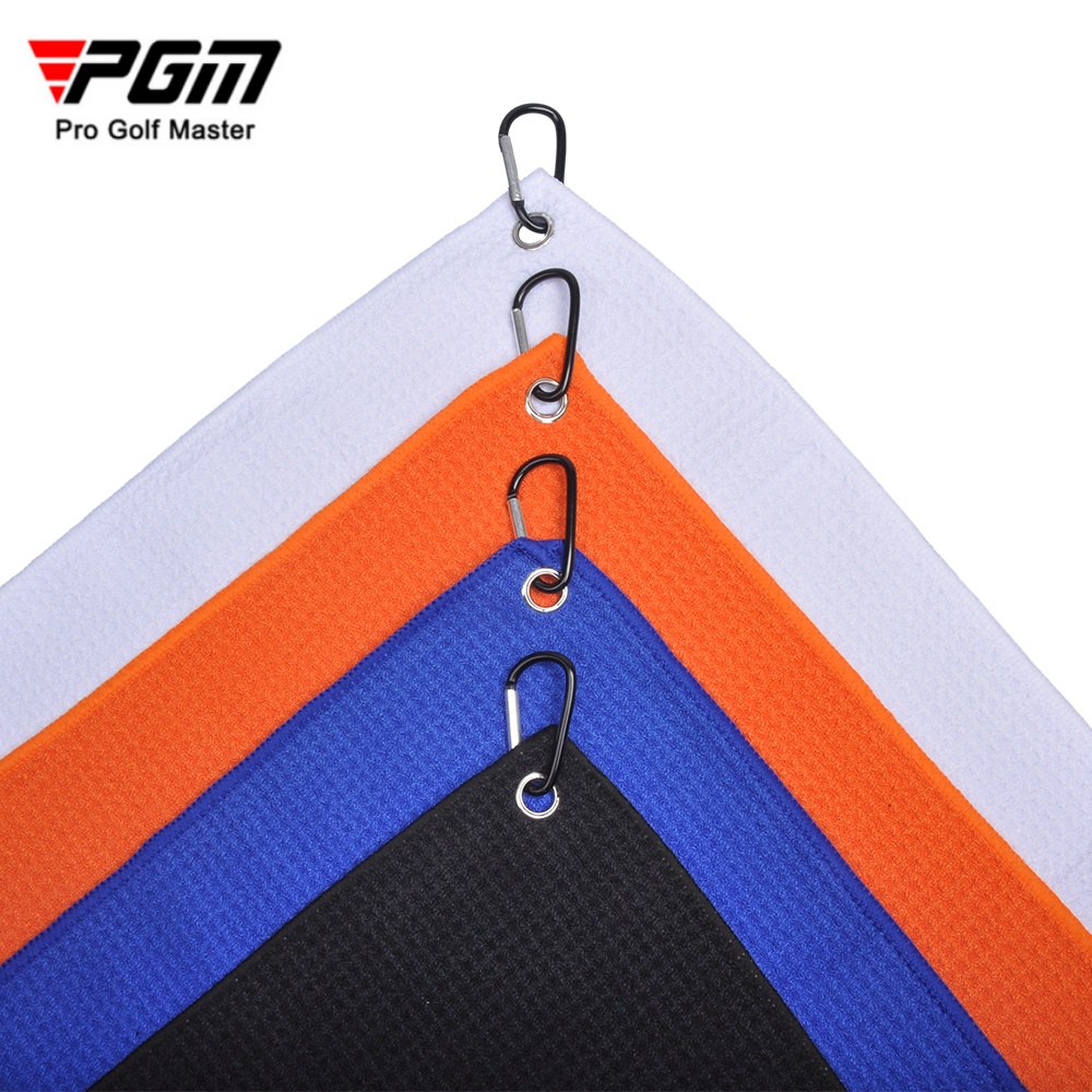 PGM Golfhandtuch, Waffelmuster mit Haken, Reinigungstücher, Mikrofaser, weich, langlebig, schnell trocknend, reinigt Schläger, Bälle, Hände