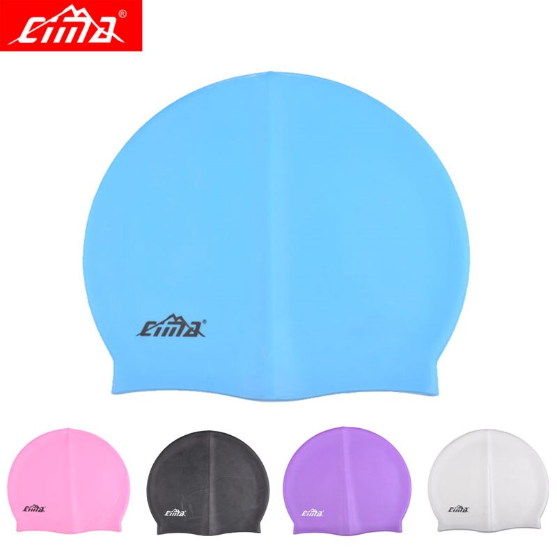 Adult Silicone Swimming Diving Protect Teens Hat Cap Rubber Silicone Men Women Waterproof Petal Swim Pool Caps