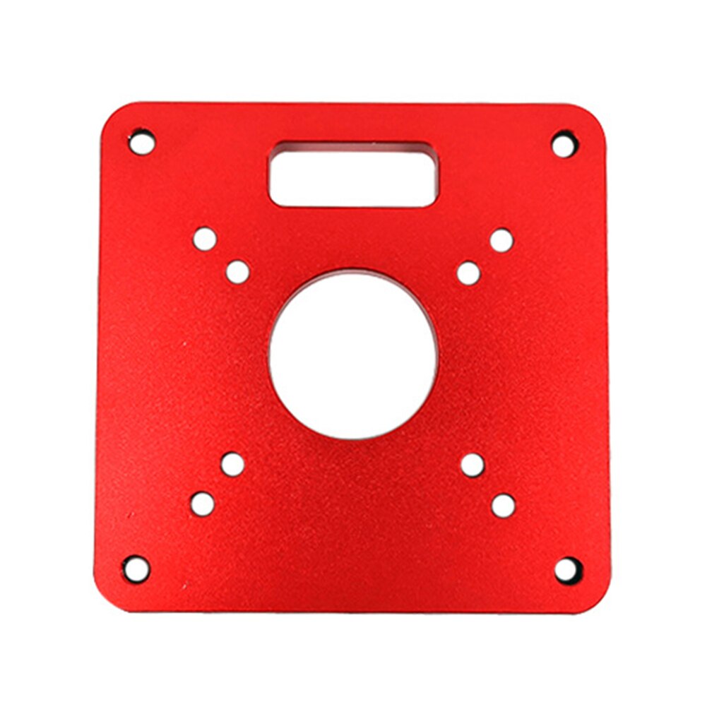 Red Router Table Insert Plate Accurate Woodworking Benches Accessories Engraving Practical Aluminium Tool Parts Durable