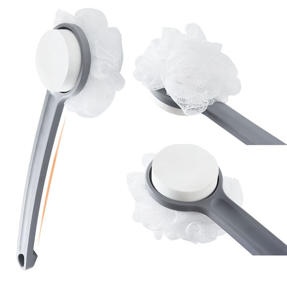 Dubbelzijdig Bad Borstel Pijnloos En Krachtige Sash-Verwijderen Bad Bal Lange Steel Spons Bad Borstel Terug wrijven Borstel